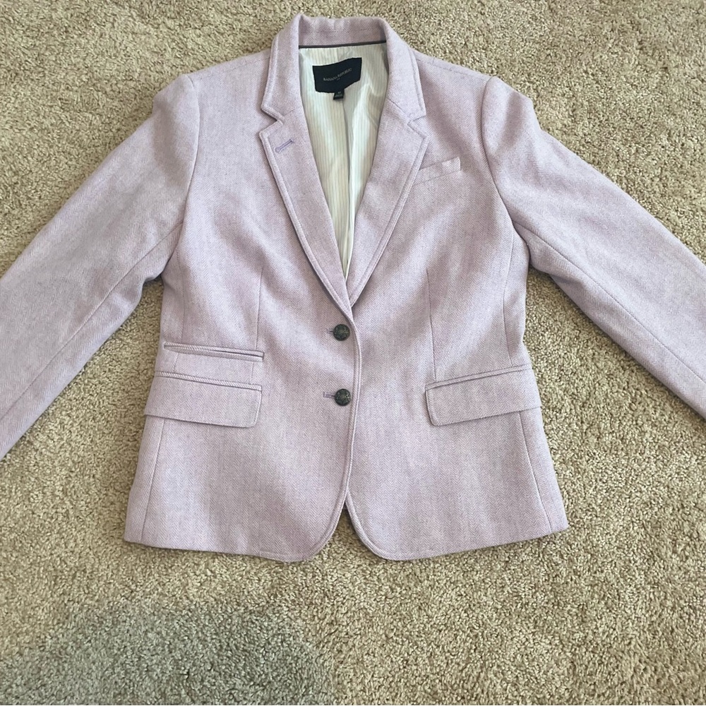 Banana Republic Lavender Pink Tailored Blazer